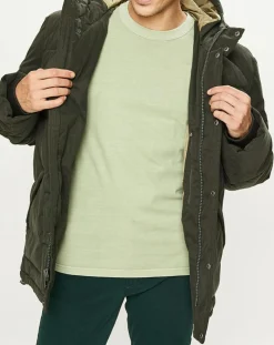 Doudoune Micro Twill Barn Puffer kaki foncé-Dockers Online