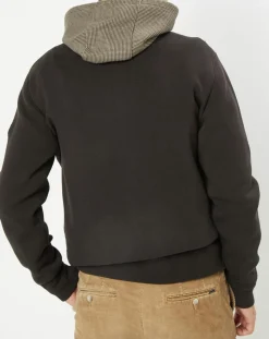 Homme Hackett London Manteaux^Doudoune Bi-matière Hybride Media noir/marron