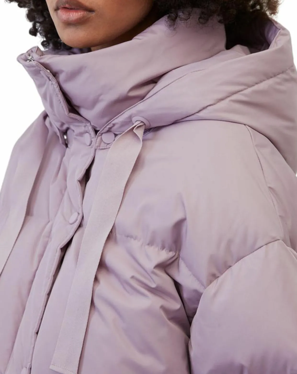 Doudoune courte à capuche violet clair-Marc O'Polo Best