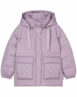 Doudoune courte à capuche violet clair-Marc O'Polo Best