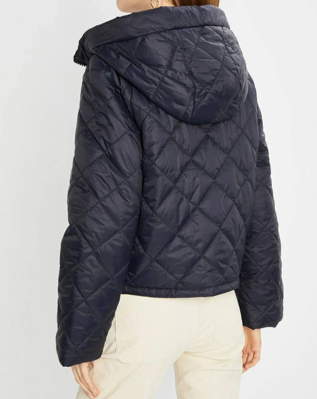Doudoune Courte à Capuche bleu marine-Marc O'Polo Discount