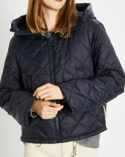 Doudoune Courte à Capuche bleu marine-Marc O'Polo Discount