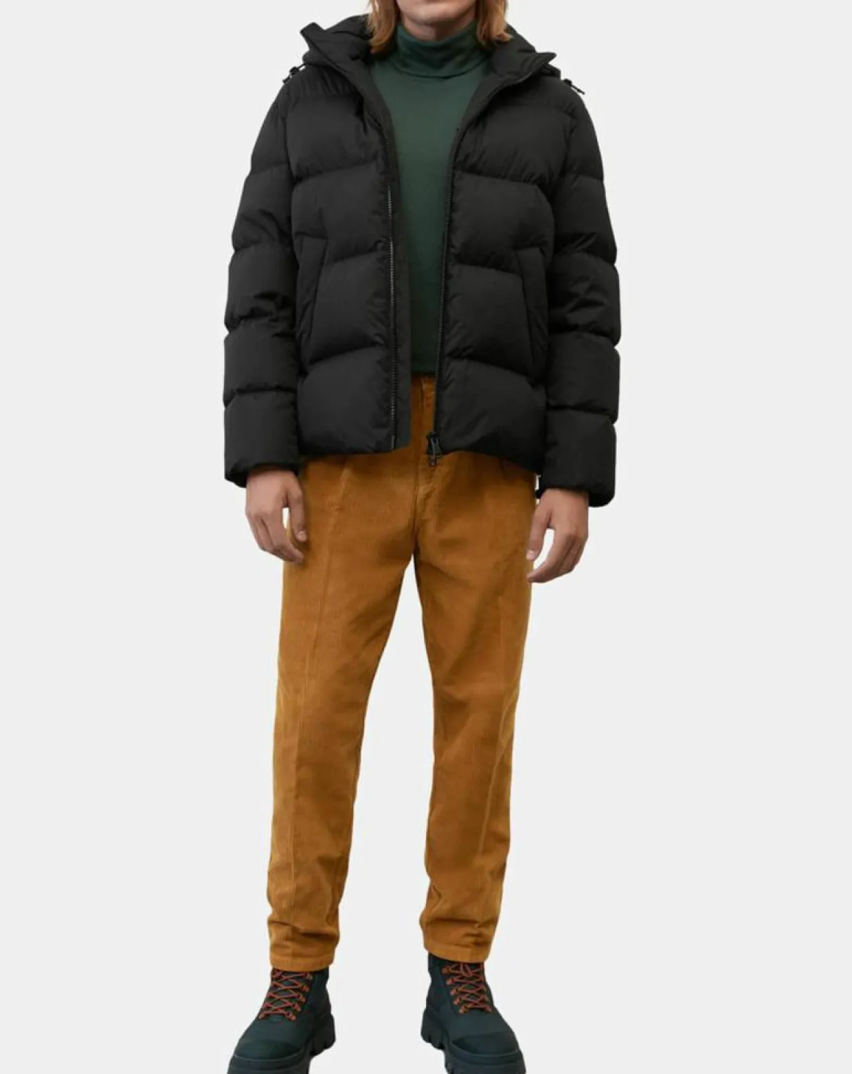 Doudoune courte à capuche Puffer noire-Marc O'Polo Online