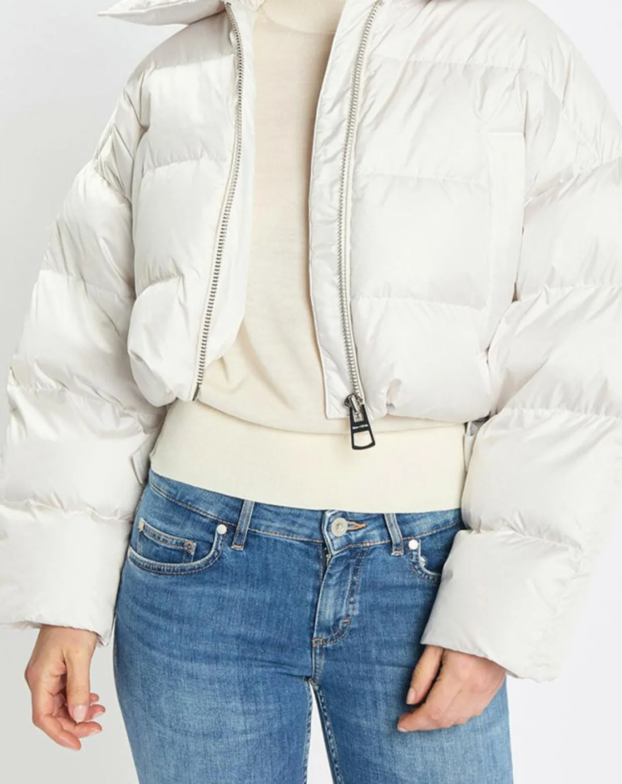 Femme Marc O'Polo Manteaux^Doudoune Cropped écrue