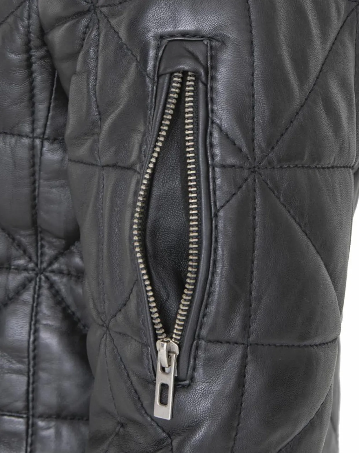 Doudoune en Cuir Kinabalu noire-Chyston New