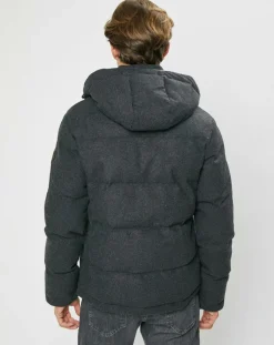Homme Hackett London Manteaux^Doudoune en Flanelle Puffer gris foncé