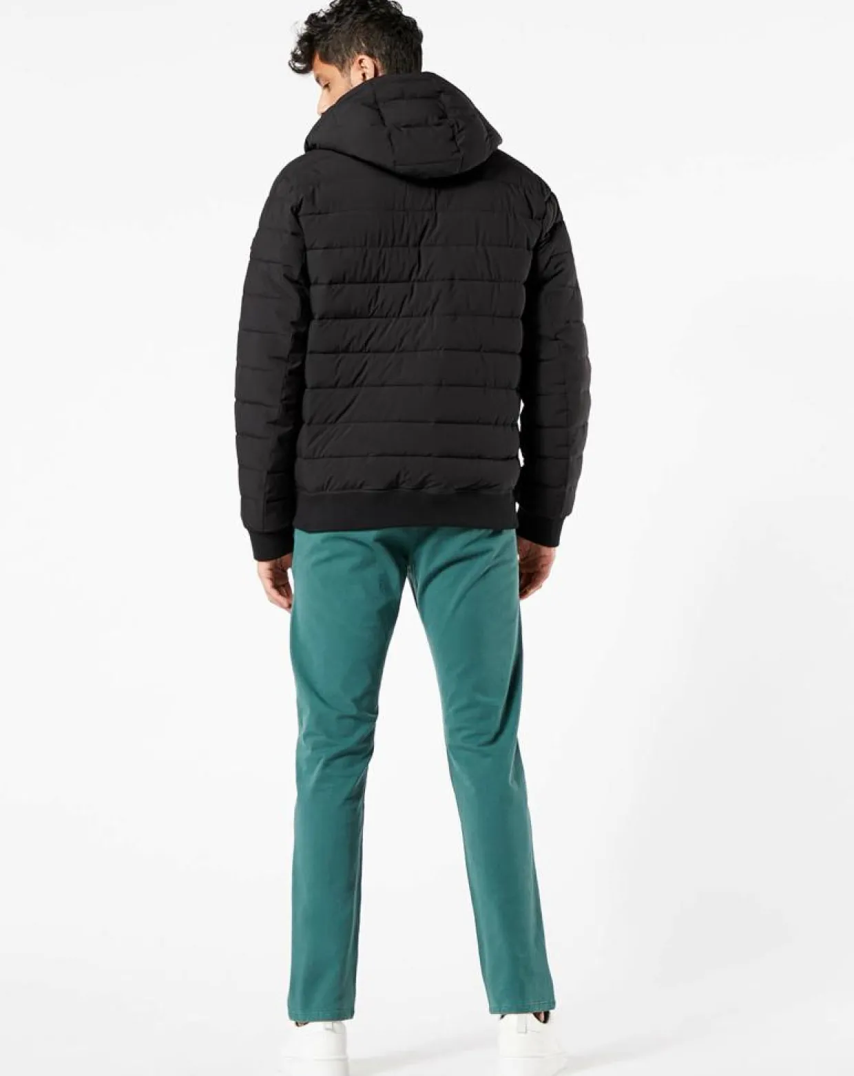 Homme Dockers Manteaux^Doudoune Hooded Puffer noire