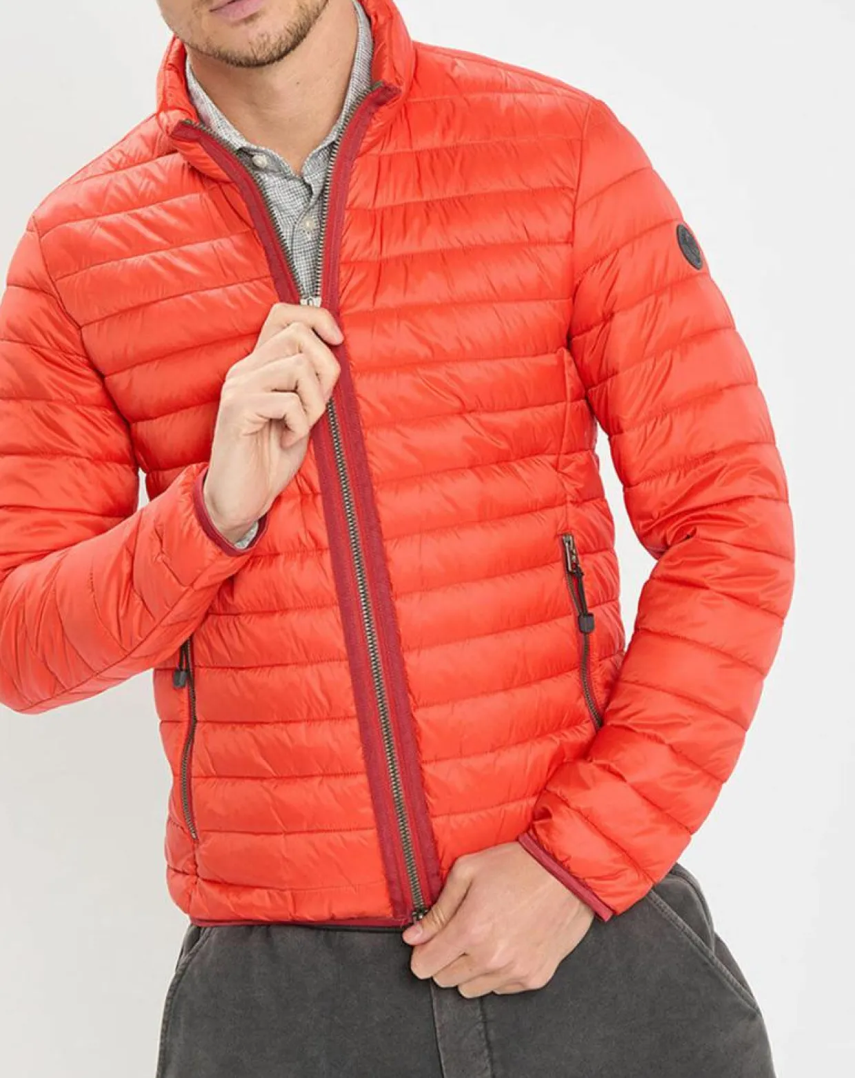 Doudoune light manches longues rouge-Marc O'Polo Outlet