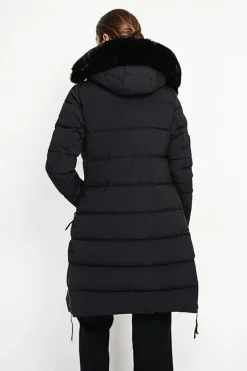 Doudoune longue noire-Assuili Discount