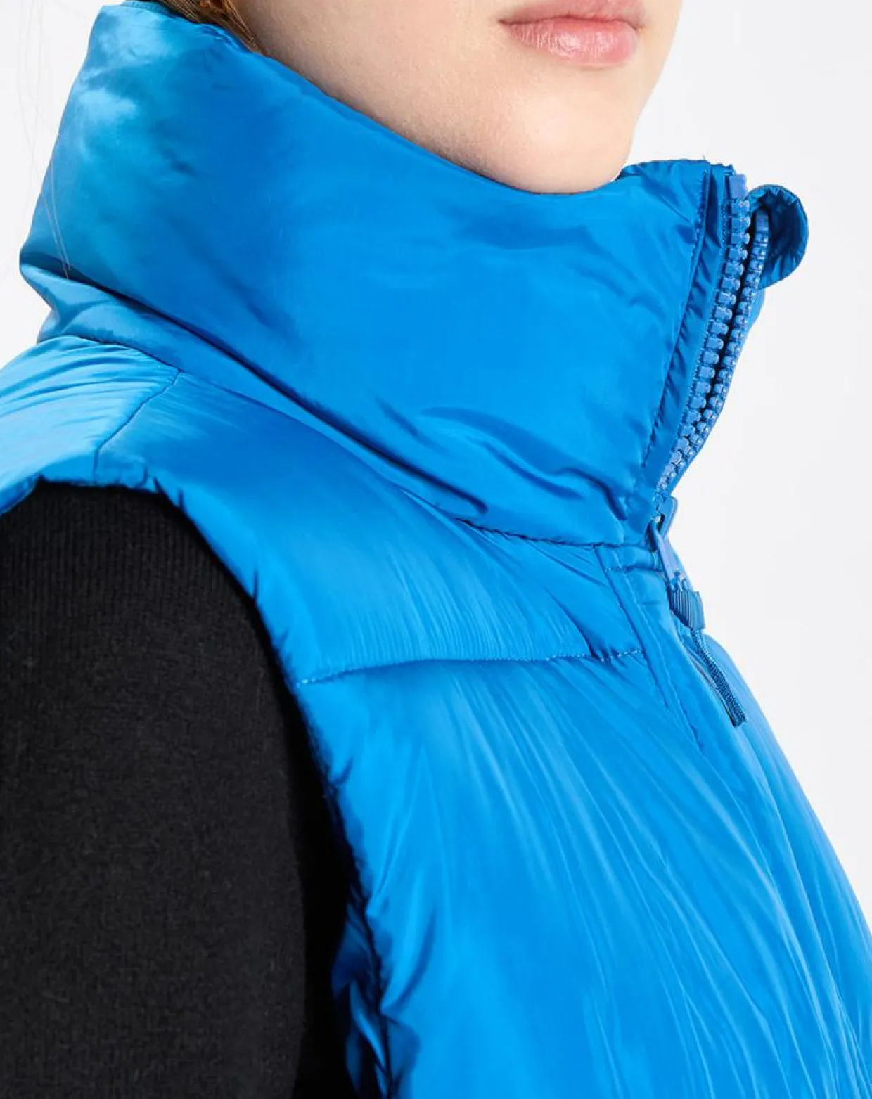 Femme Marc O'Polo Manteaux^Doudoune longue sans manches bleue