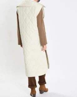Doudoune longue sans manches padded beige-Marc O'Polo Hot