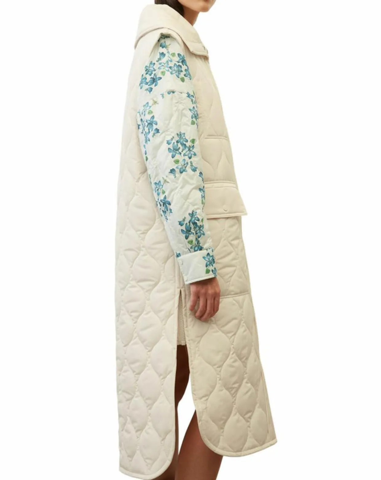 Doudoune longue sans manches padded beige-Marc O'Polo Hot