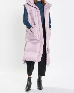 Femme Marc O'Polo Manteaux^Doudoune longue sans manches 3 poches violet clair