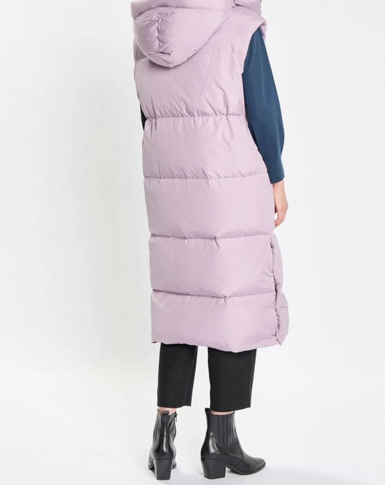 Femme Marc O'Polo Manteaux^Doudoune longue sans manches 3 poches violet clair