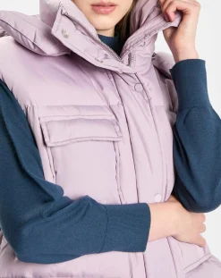 Femme Marc O'Polo Manteaux^Doudoune longue sans manches 3 poches violet clair