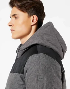 Doudoune Mix Media Hoody grise-Dockers Discount