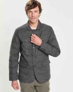 Doudoune Pied de Poule gris moyen-Hackett London New