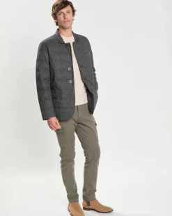 Doudoune Pied de Poule gris moyen-Hackett London New