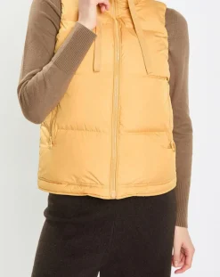 Femme Marc O'Polo Manteaux^Doudoune sans manches à capuche jaune