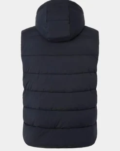 Doudoune sans manches à capuche bleue-Hackett London Outlet