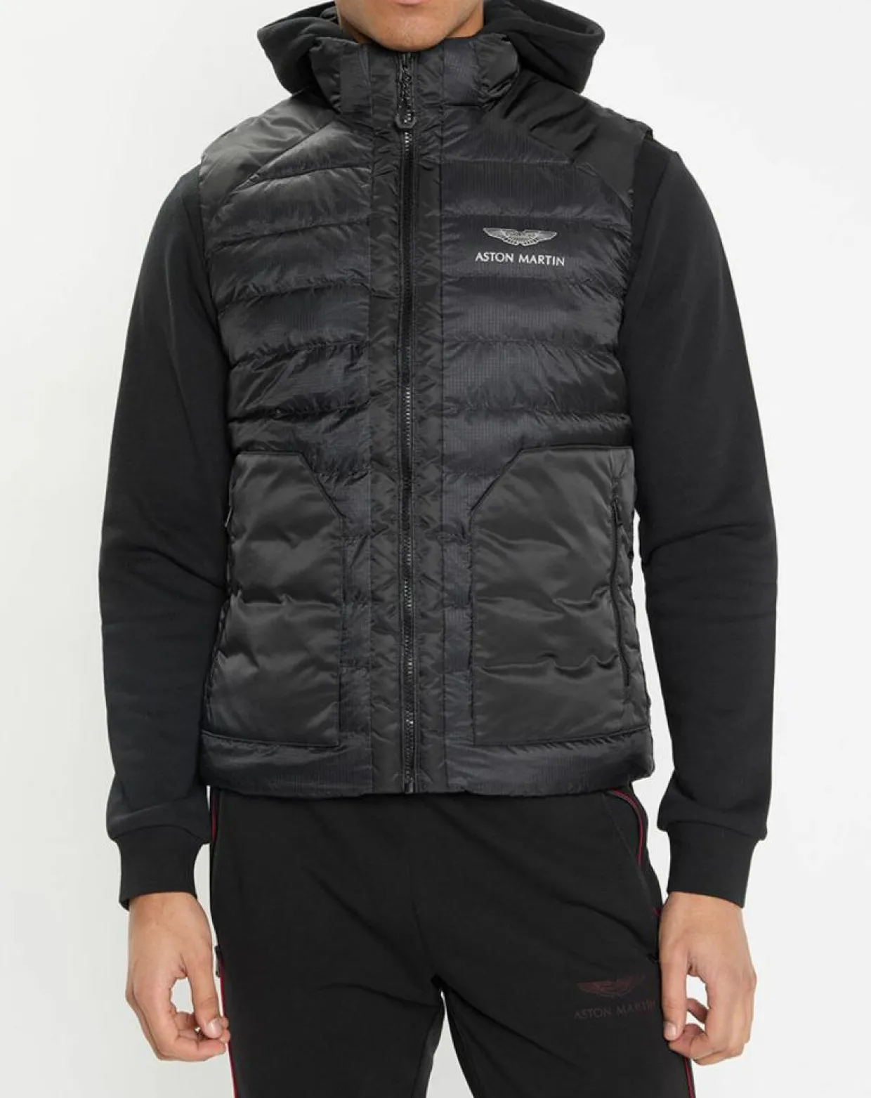 Homme Hackett London Manteaux^Doudoune sans manches Aston Martin Racing noire
