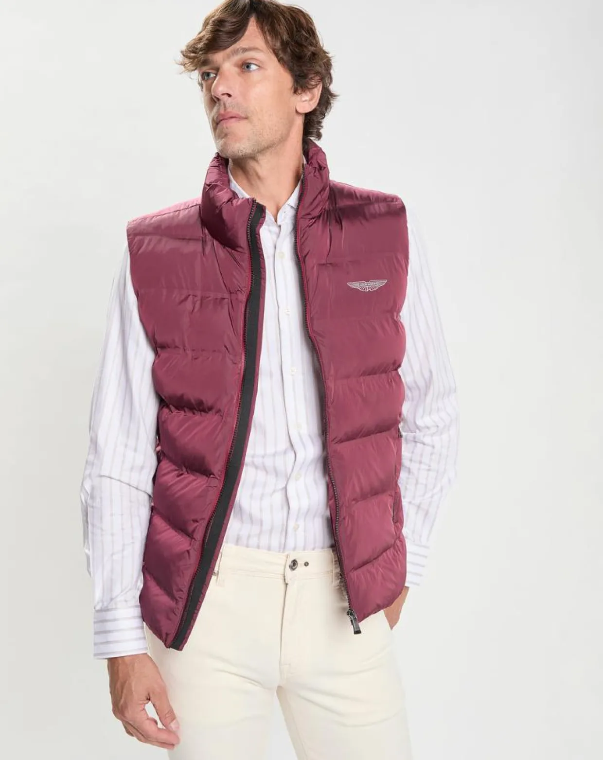 Homme Hackett London Manteaux^Doudoune sans manches Aston Martin Racing bordeaux