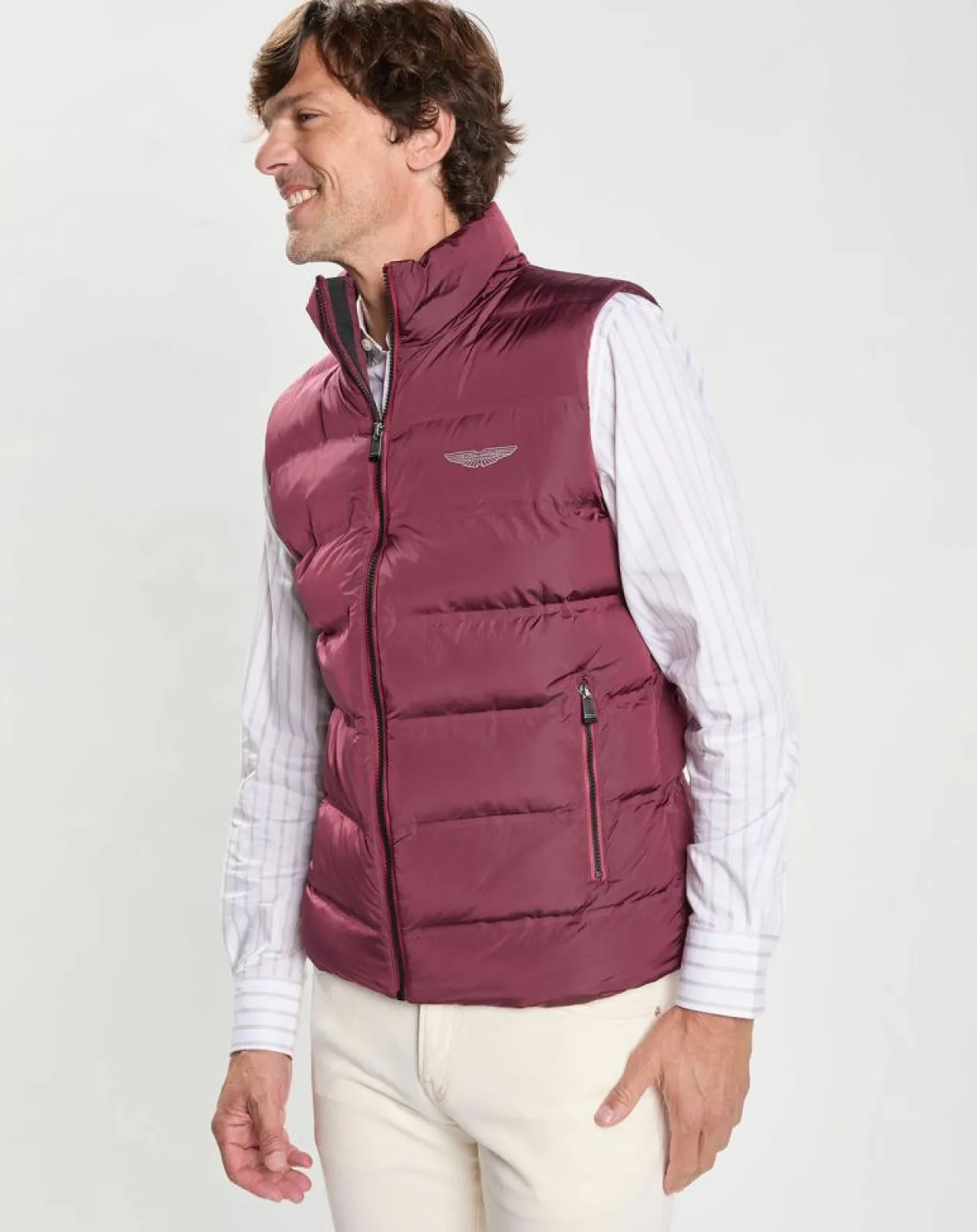 Homme Hackett London Manteaux^Doudoune sans manches Aston Martin Racing bordeaux