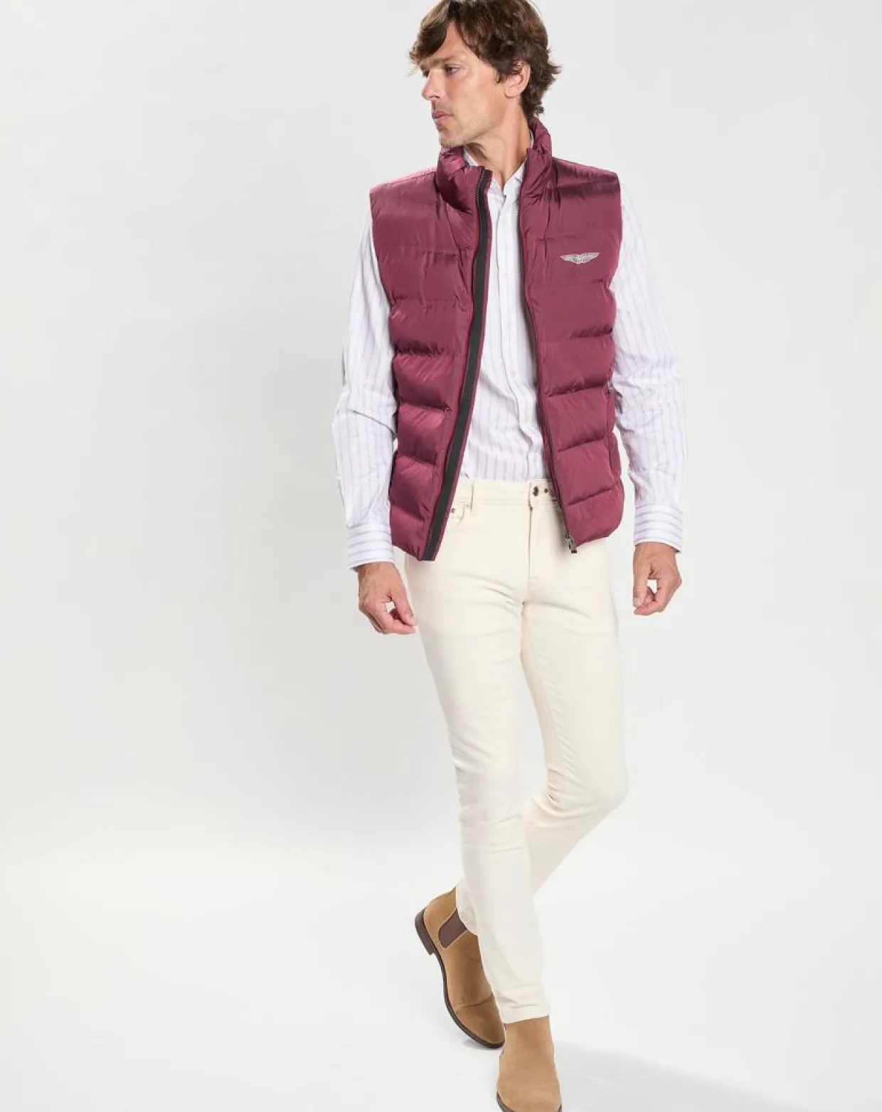 Homme Hackett London Manteaux^Doudoune sans manches Aston Martin Racing bordeaux