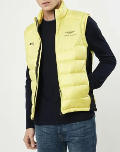 Homme Hackett London Manteaux^Doudoune sans manches Aston Martin Racing jaune clair