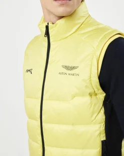 Homme Hackett London Manteaux^Doudoune sans manches Aston Martin Racing jaune clair