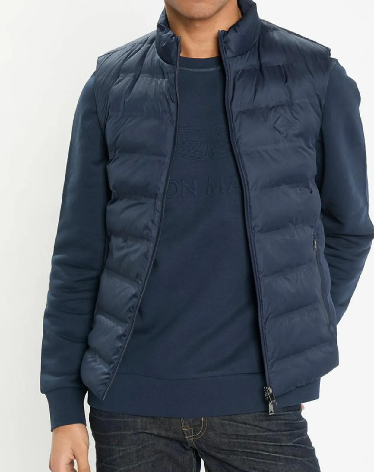 Doudoune sans manches bleu marine-Hackett London Best