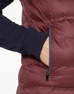 Doudoune sans manches bordeaux-Hackett London