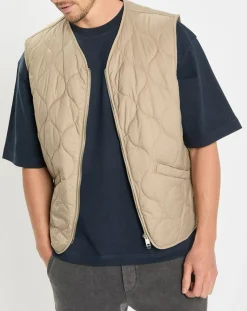Doudoune sans manches légère beige-Marc O'Polo New