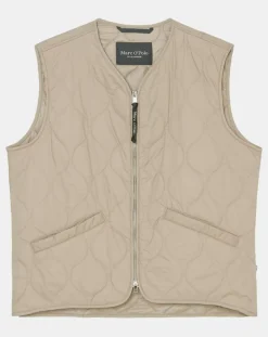 Doudoune sans manches légère beige-Marc O'Polo New