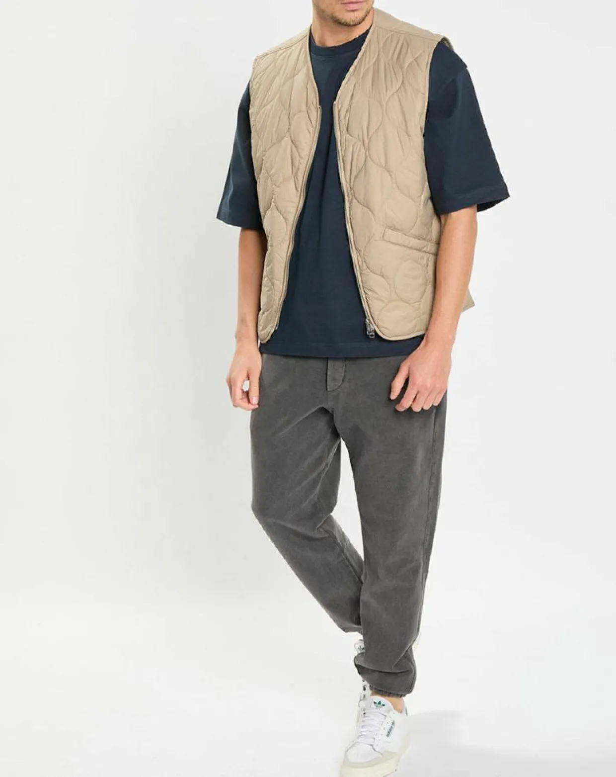 Doudoune sans manches légère beige-Marc O'Polo New