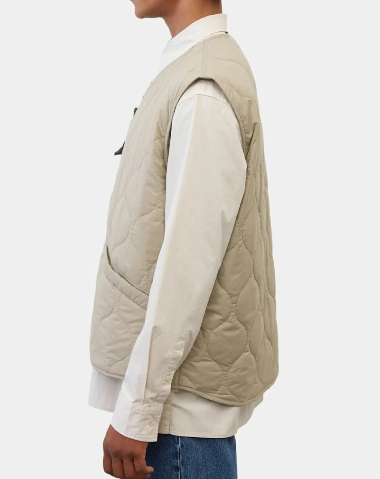 Doudoune sans manches légère beige-Marc O'Polo New