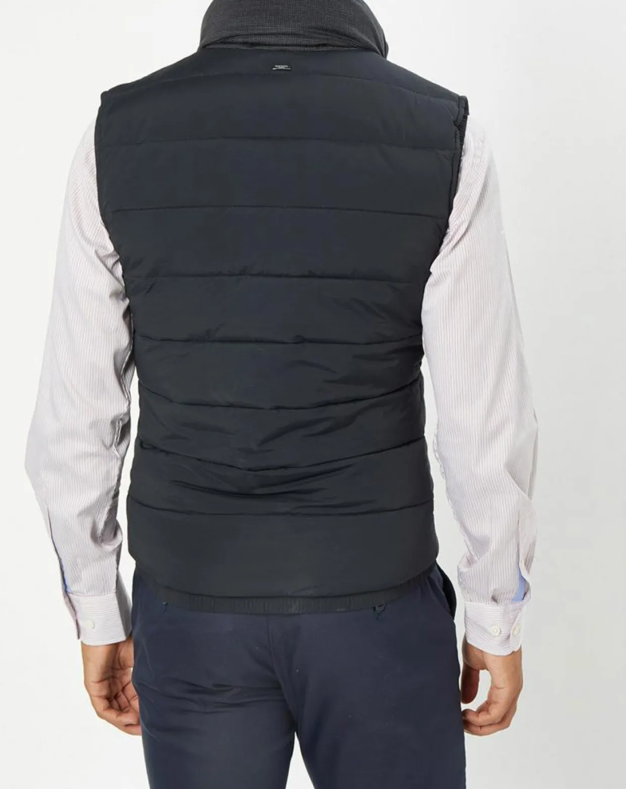Homme Hackett London Manteaux^Doudoune sans manches pied-de-poule noire