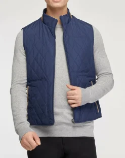 Homme Hackett London Vestes, Blousons^Doudoune sans manches Quilted bleu marine