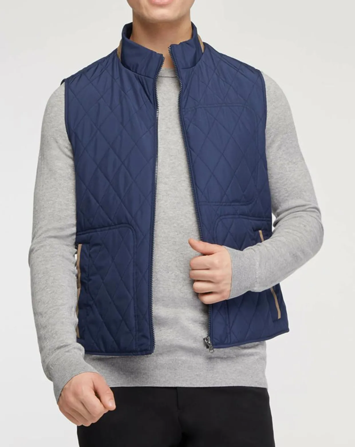 Homme Hackett London Vestes, Blousons^Doudoune sans manches Quilted bleu marine
