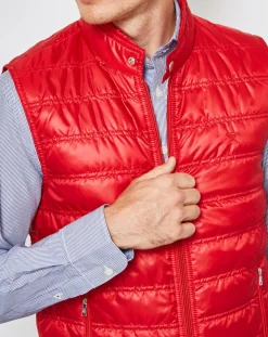 Homme Hackett London Manteaux^Doudoune sans manches rouge