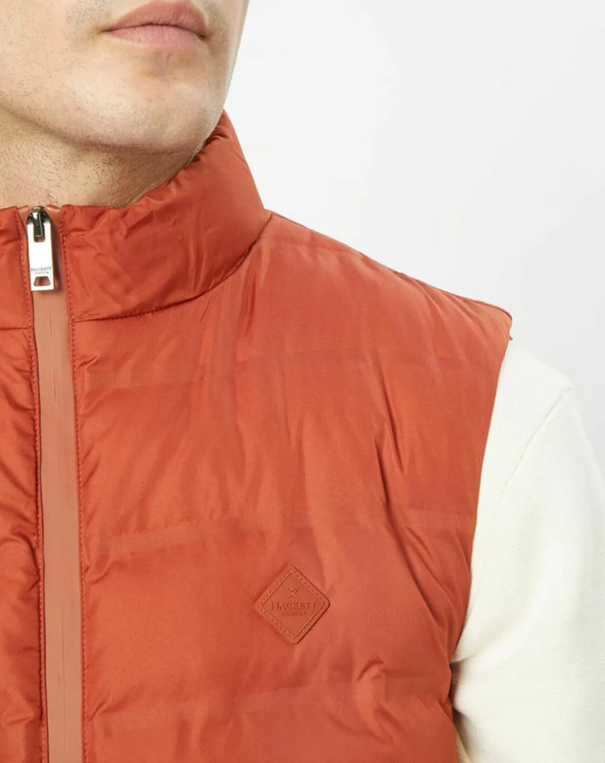 Homme Hackett London Manteaux^Doudoune sans manches unie orange