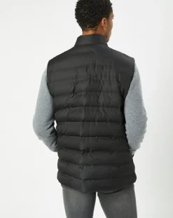 Doudoune sans manches unie noire-Hackett London Outlet