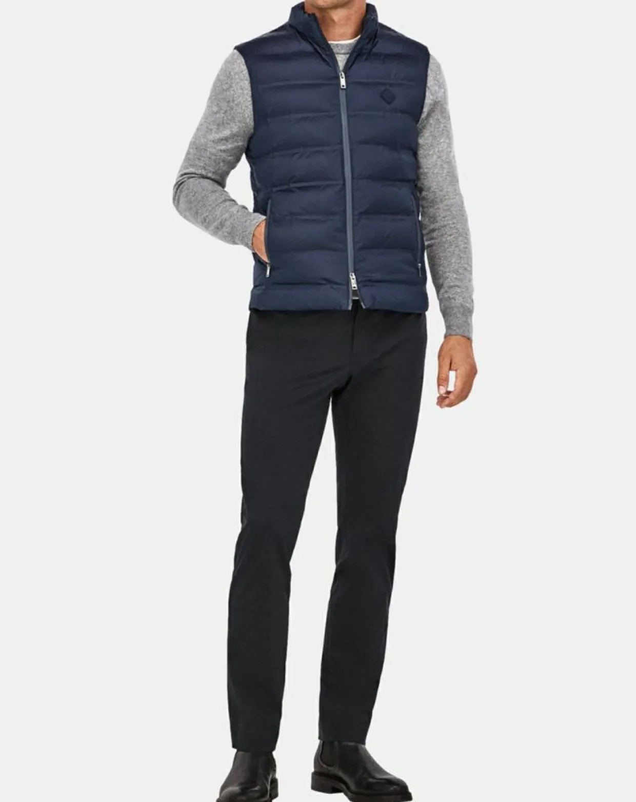 Homme Hackett London Manteaux^Doudoune sans manches unie bleue