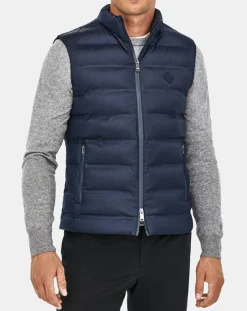 Homme Hackett London Manteaux^Doudoune sans manches unie bleue