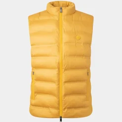 Doudoune sans manches unie jaune-Hackett London Hot
