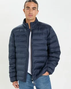 Homme Hackett London Manteaux^Doudoune unie bleu marine