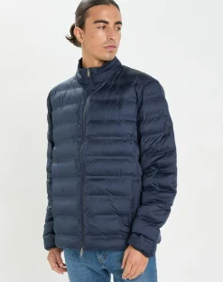 Homme Hackett London Manteaux^Doudoune unie bleu marine