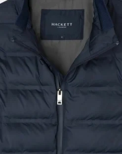 Homme Hackett London Manteaux^Doudoune unie bleu marine