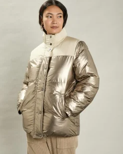 Femme Hartford Manteaux^Doudoune Volfy Foil écru/bronze