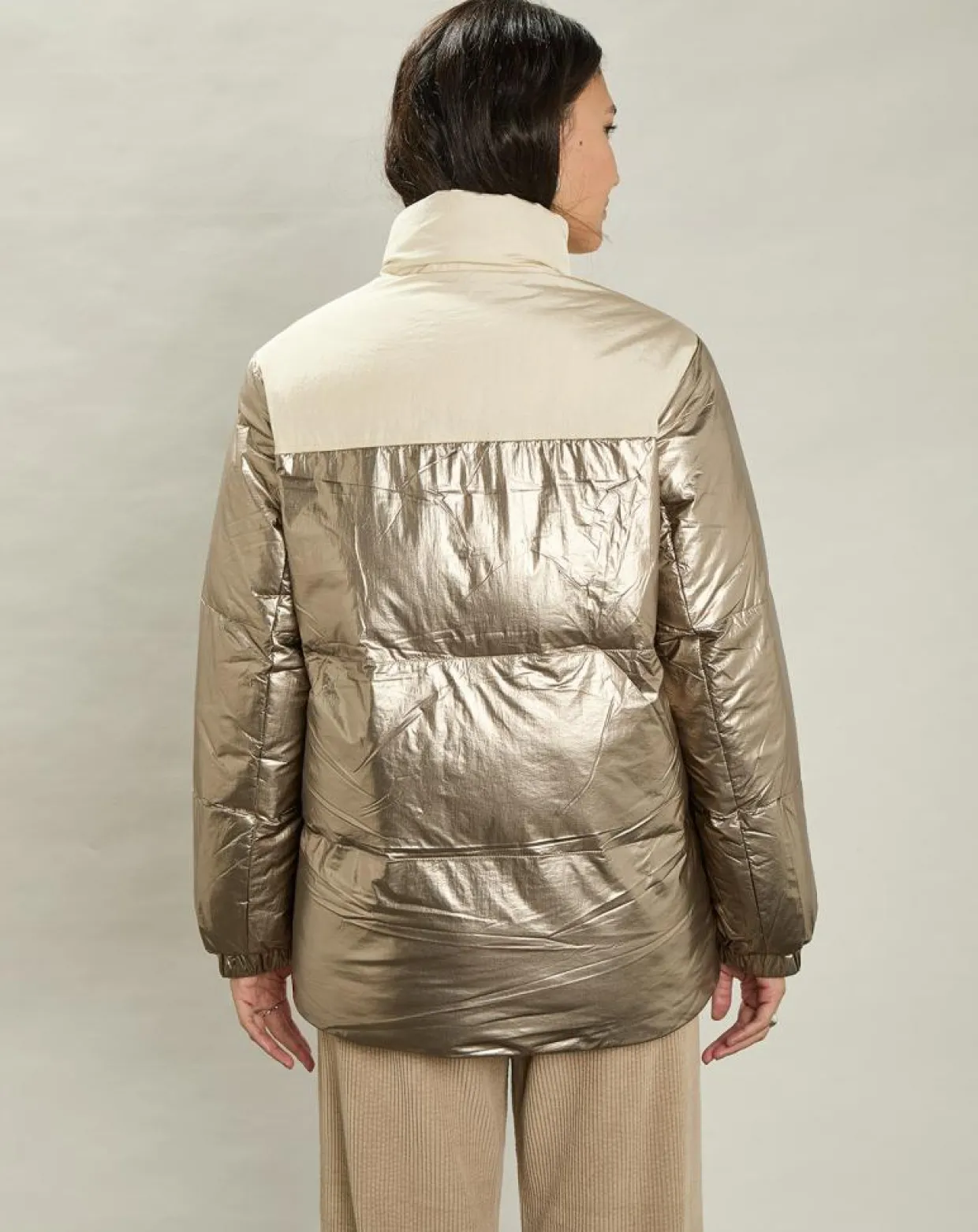 Femme Hartford Manteaux^Doudoune Volfy Foil écru/bronze